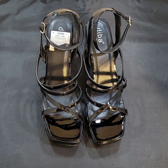 BRAND NEW DIBA MULTI-STRAP BLOCK-HEEL ADJUSTABLE BUCKLE PLATFORM SANDAL G1 - Picture 3 of 15